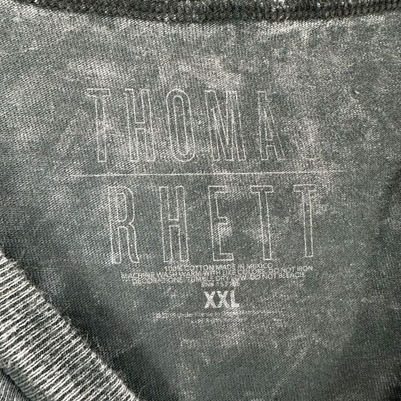 Thomas Rhett T Shirt Womens XXL Gray Stone Washed Short Sleeve Life Changes Tour - Picture 6 of 8